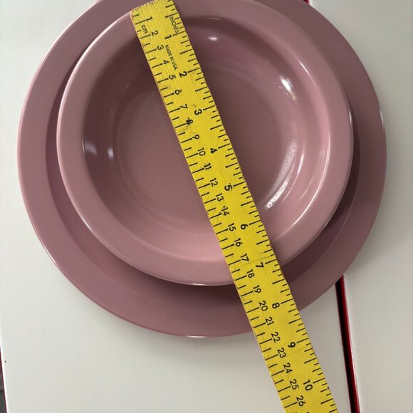 Vintage Dallas Ware Melmac Bowls: Dusty Rose Pink, Set of 4 - Picture 4 of 7